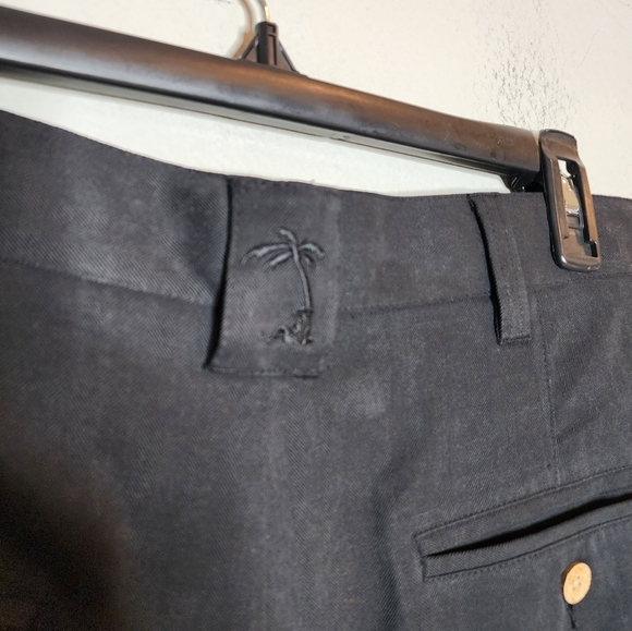 NWT Jamaica Jaxx 100% silk black flowy 9" shorts. Men's size 34 - Picture 11 of 15